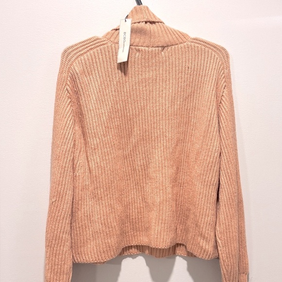 BCBGeneration Peach Turtleneck Sweater | Cozy Knit Pullover | Fall Winter Top S - Picture 7 of 9